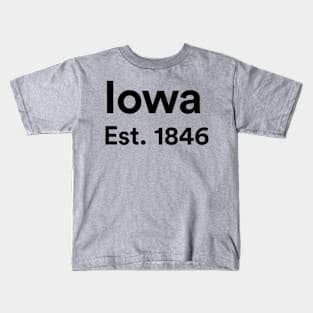 Iowa - Est. 1846 Kids T-Shirt